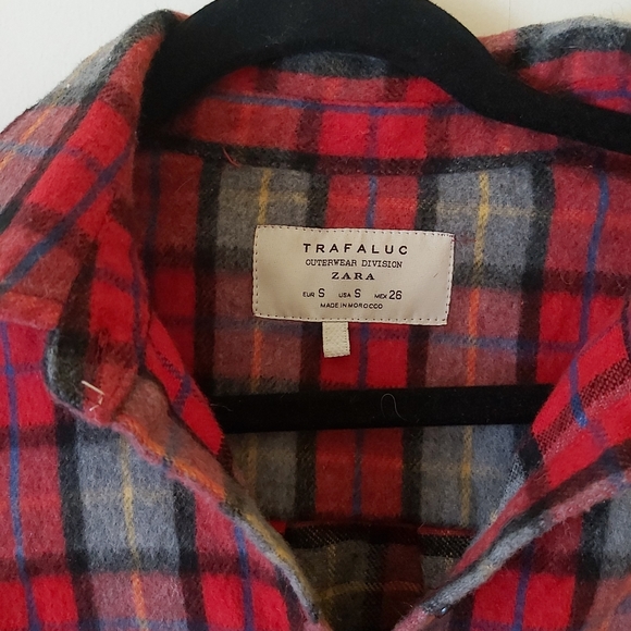 Zara Trafaluc Outerwear Division Plaid - Picture 2 of 2
